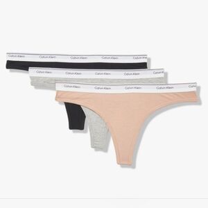 CALVIN KLEIN 🧡 3-PACK BALANCE COTTON STRETCH THONGS SIZE XL